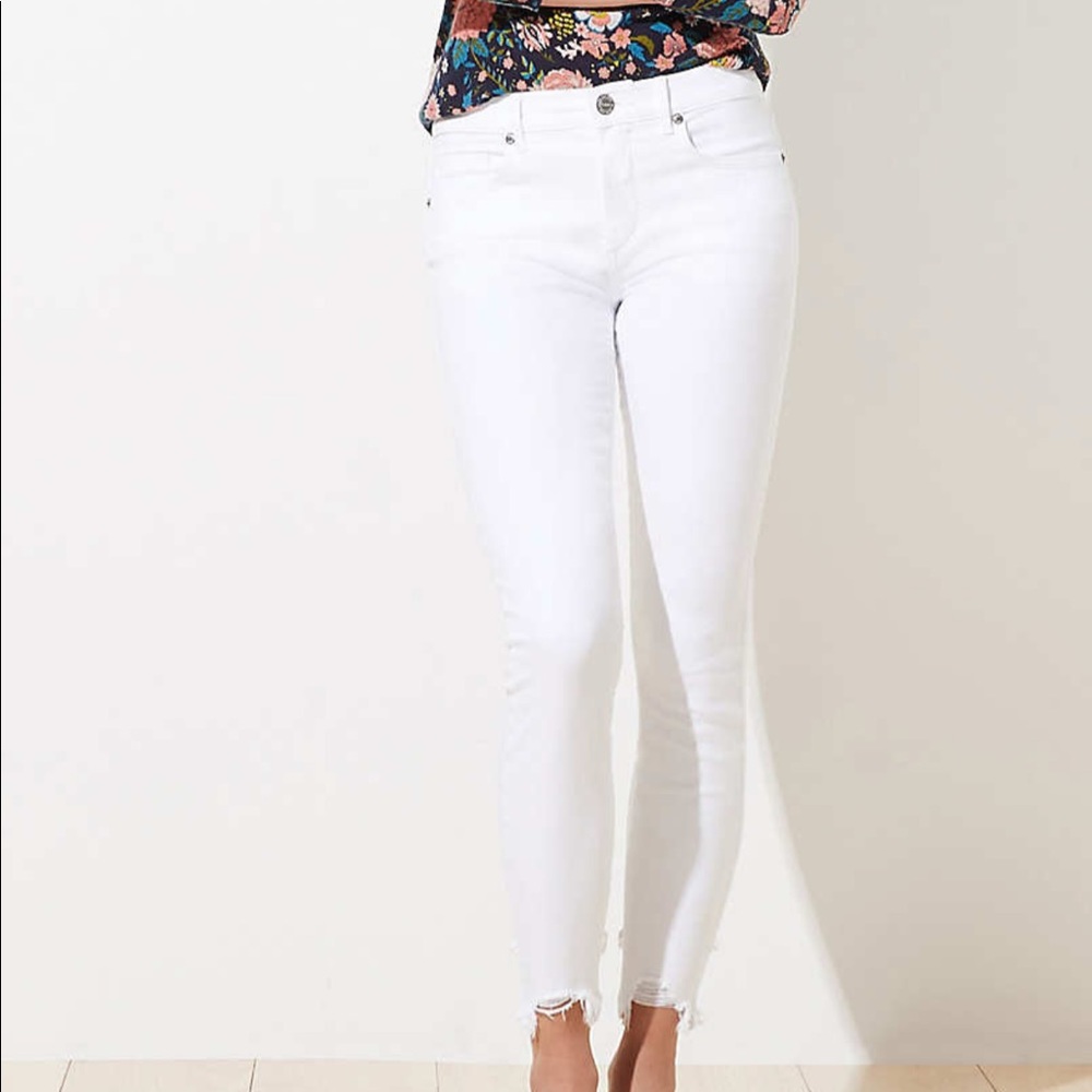 LOFT white jeans